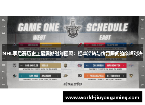 NHL季后赛历史上最震撼时刻回顾：经典逆转与传奇瞬间的巅峰对决
