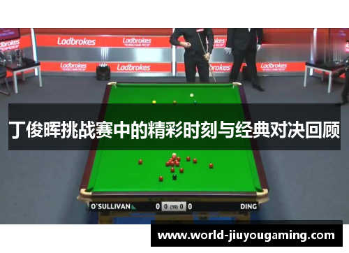 丁俊晖挑战赛中的精彩时刻与经典对决回顾