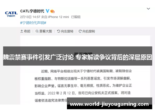 魏震禁赛事件引发广泛讨论 专家解读争议背后的深层原因 魏震禁赛事件引发广泛讨论 专家解读争议背后的深层原因