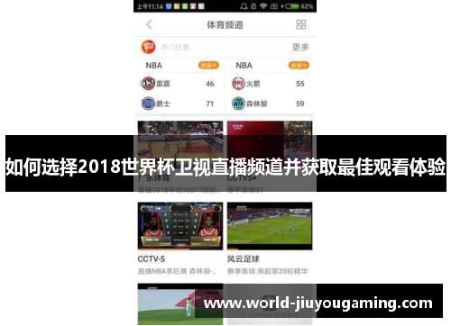 如何选择2018世界杯卫视直播频道并获取最佳观看体验 如何选择2018世界杯卫视直播频道并获取最佳观看体验